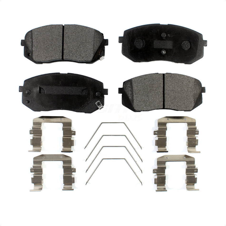 Front Semi-Metallic Disc Brake Pads PPF-D1855 For Hyundai Kia Sonata Optima Soul Kona Elantra GT Veloster EV Forte Seltos Forte5 by Positive Plus