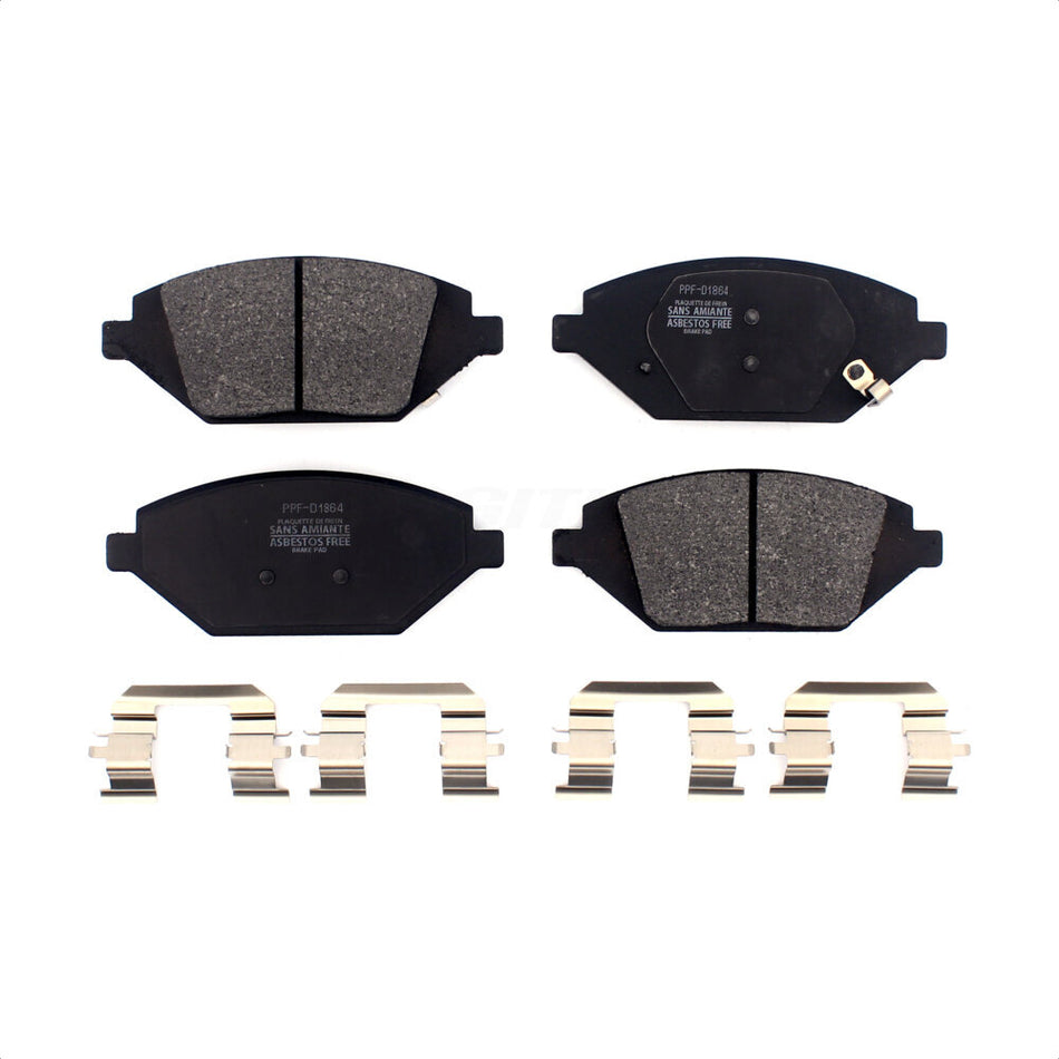 Front Semi-Metallic Disc Brake Pads PPF-D1864 For 2016-2022 Chevrolet Spark by Positive Plus