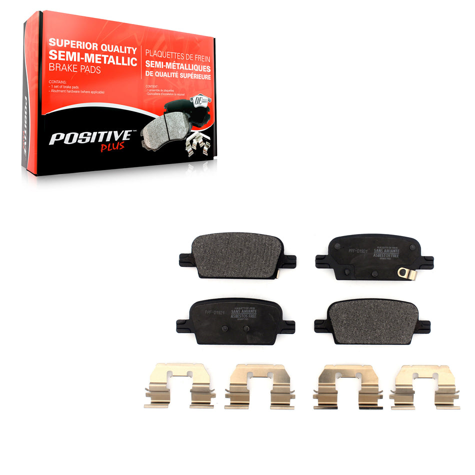 Rear Semi-Metallic Disc Brake Pads PPF-D1921 For 16-22 Chevrolet Malibu With Manual Parking