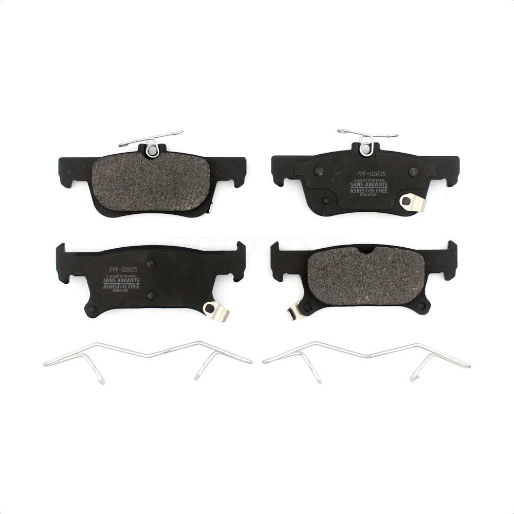 Rear Semi-Metallic Disc Brake Pads PPF-D2025 For 2016-2019 Buick Envision With 288mm Diameter Rotor by Positive Plus