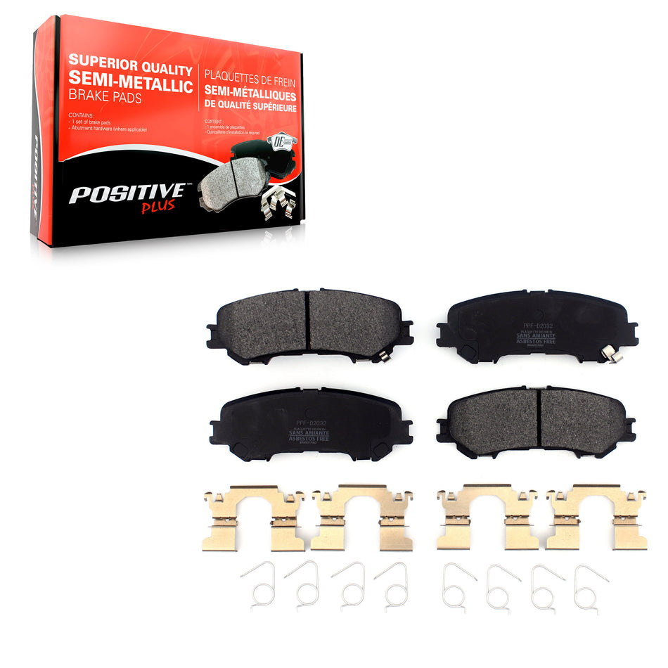 Rear Semi-Metallic Disc Brake Pads PPF-D2032 For 2017-2023 Nissan TITAN
