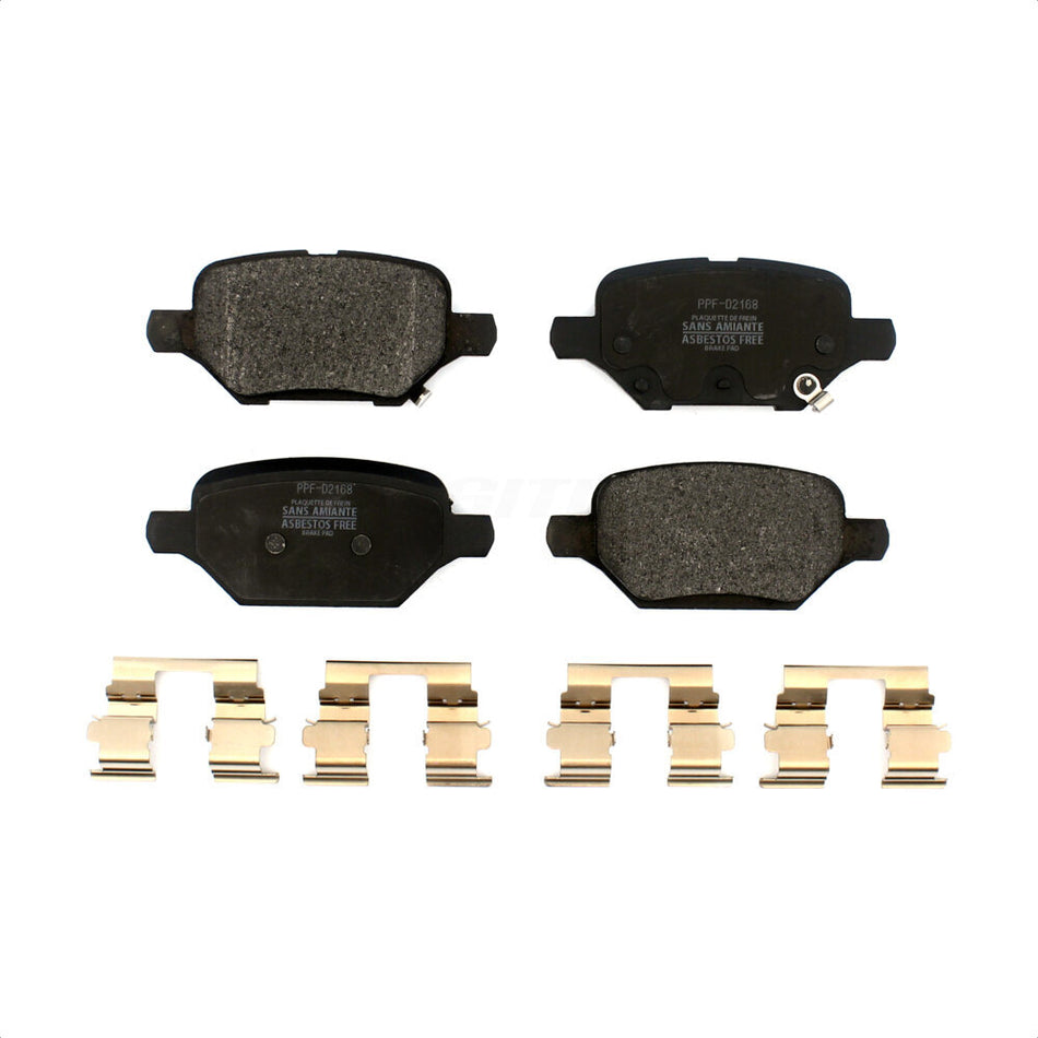 Rear Semi-Metallic Disc Brake Pads PPF-D2168 For 2018-2022 Chevrolet Trax Buick Encore by Positive Plus