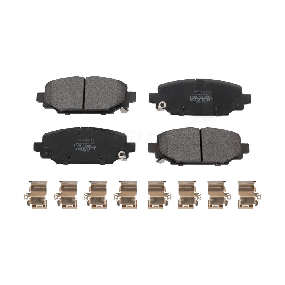 Rear Semi-Metallic Disc Brake Pads PPF-D2172 For Jeep Wrangler by Positive Plus