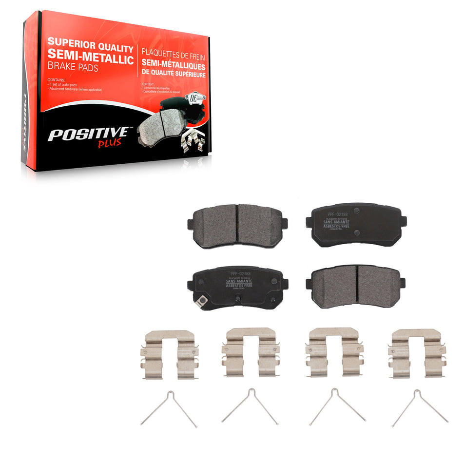 Rear Semi-Metallic Disc Brake Pads PPF-D2188 For Hyundai Kona Kia Seltos