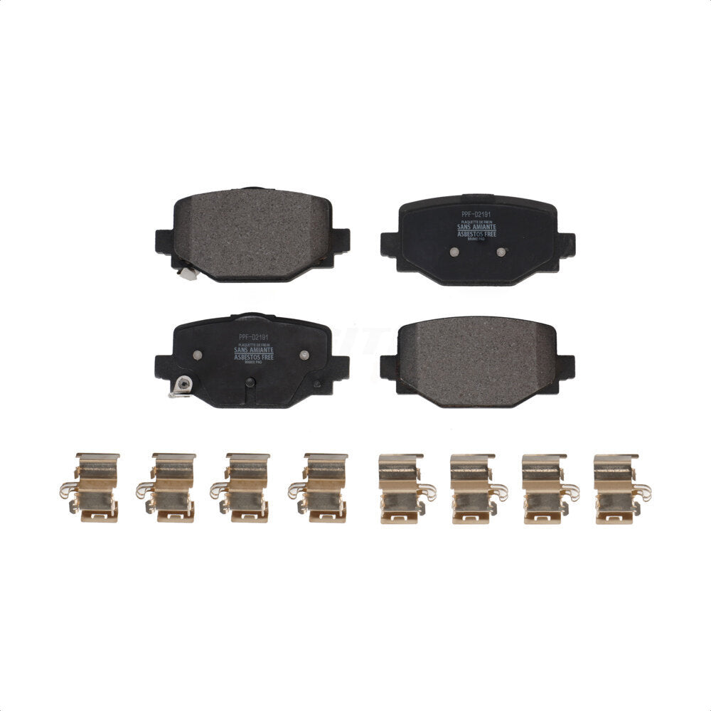 Rear Semi-Metallic Disc Brake Pads PPF-D2191 For INFINITI QX50 QX55 by Positive Plus