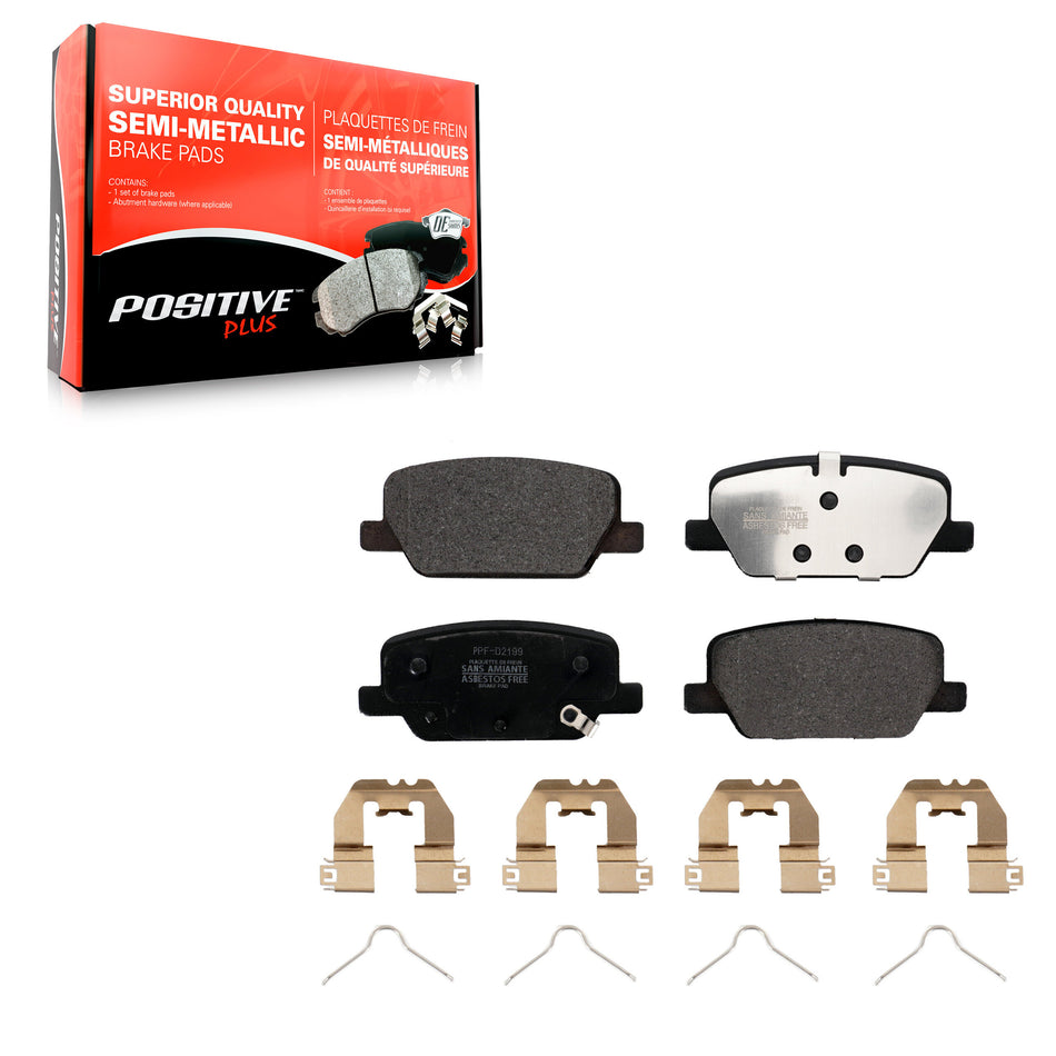 Rear Semi-Metallic Disc Brake Pads PPF-D2199 For Hyundai Palisade Santa Fe Kia Telluride