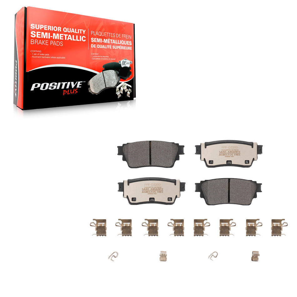 Rear Semi-Metallic Disc Brake Pads PPF-D2200 For Nissan Rogue Mitsubishi Outlander Kicks Pathfinder