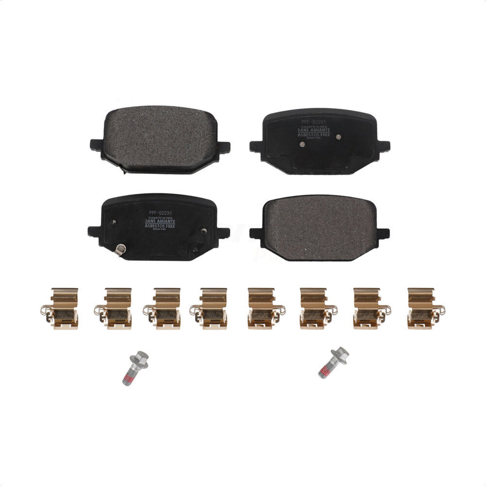 Rear Semi-Metallic Disc Brake Pads PPF-D2231 For Ford Explorer Lincoln Aviator Police Interceptor Utility by Positive Plus