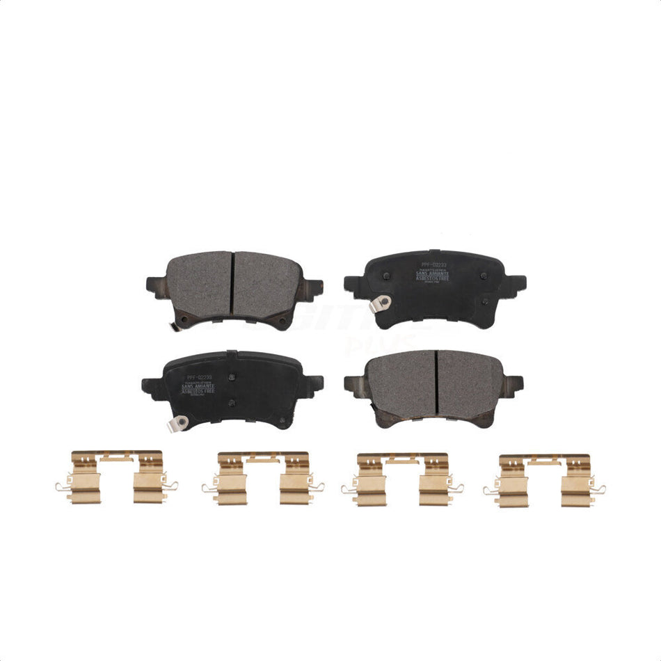 Rear Semi-Metallic Disc Brake Pads PPF-D2233 For Jeep Gladiator Wrangler by Positive Plus