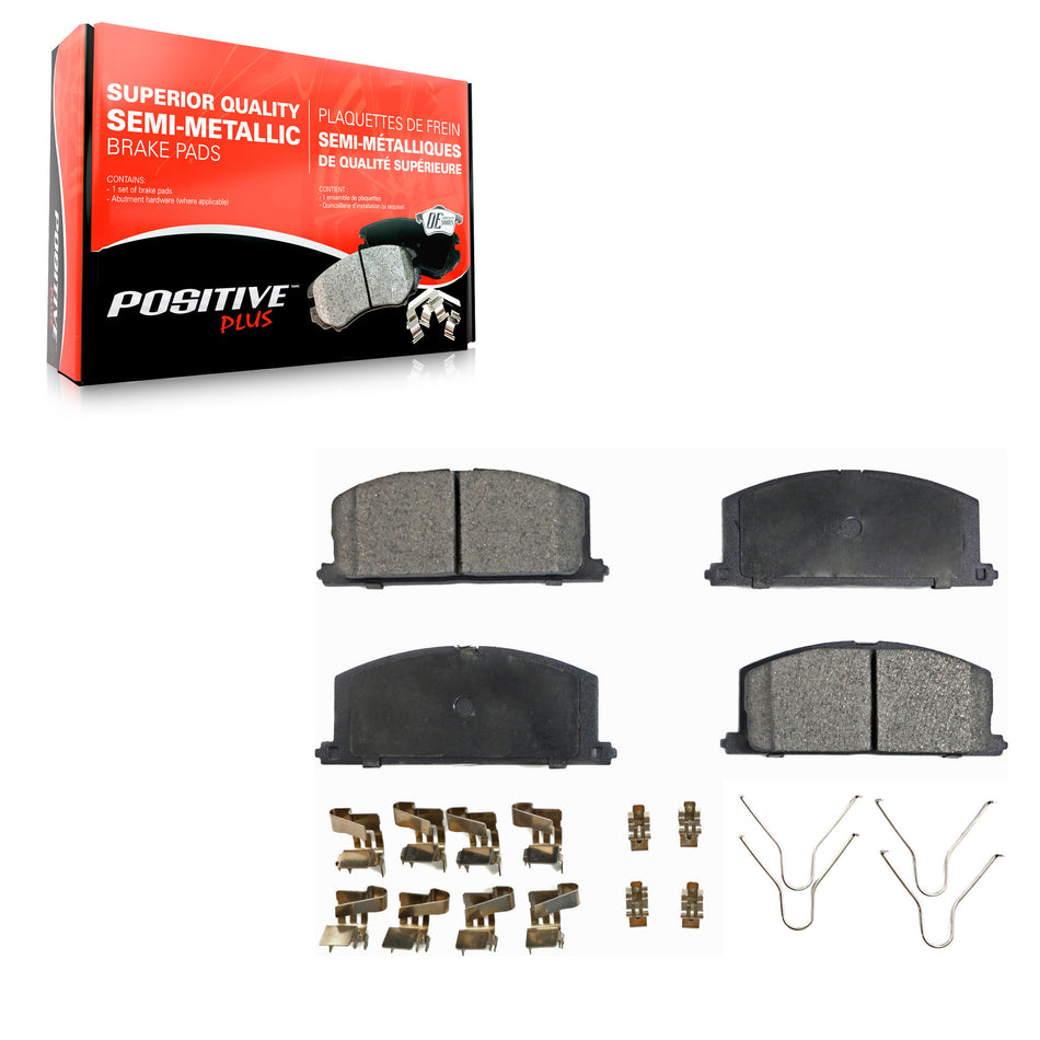 Front Semi-Metallic Disc Brake Pads PPF-D242 For Toyota Tercel Corolla MR2 Celica Paseo Camry Nova