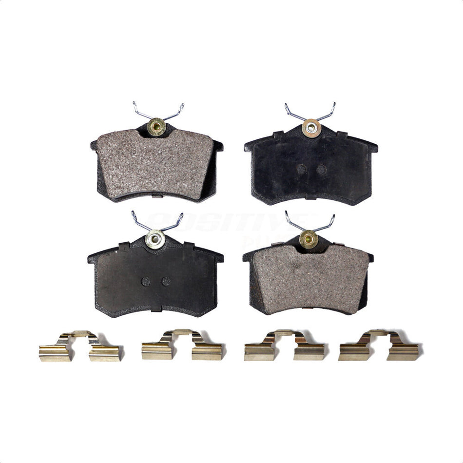 Rear Semi-Metallic Disc Brake Pads PPF-D340A For Volkswagen Jetta Beetle Audi Passat Golf A4 Quattro A6 TT Cabrio A3 SportWagen Allroad S4 R32 A8 S8 S6 City by Positive Plus