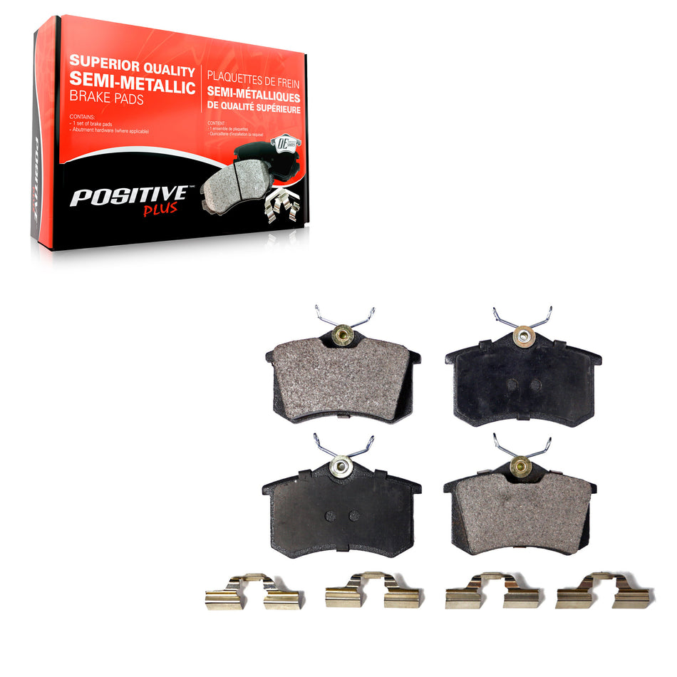 Rear Semi-Metallic Disc Brake Pads PPF-D340A For Volkswagen Jetta Beetle Golf City Audi Passat A4 TT
