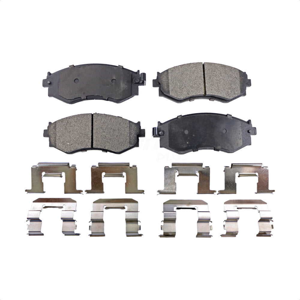 Front Semi-Metallic Disc Brake Pads PPF-D462 For Nissan Sentra 240SX Stanza INFINITI G20 Axxess by Positive Plus