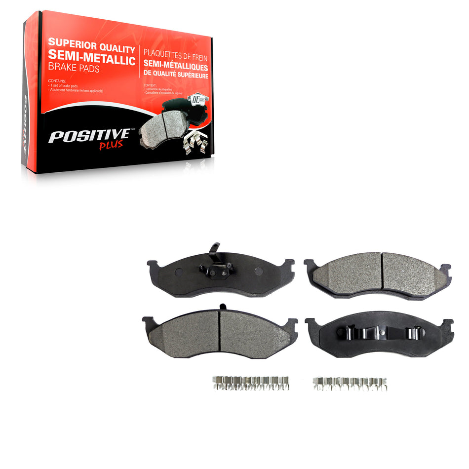 Front Semi-Metallic Disc Brake Pads PPF-D477 For Jeep Wrangler Cherokee Grand Comanche Wagoneer TJ
