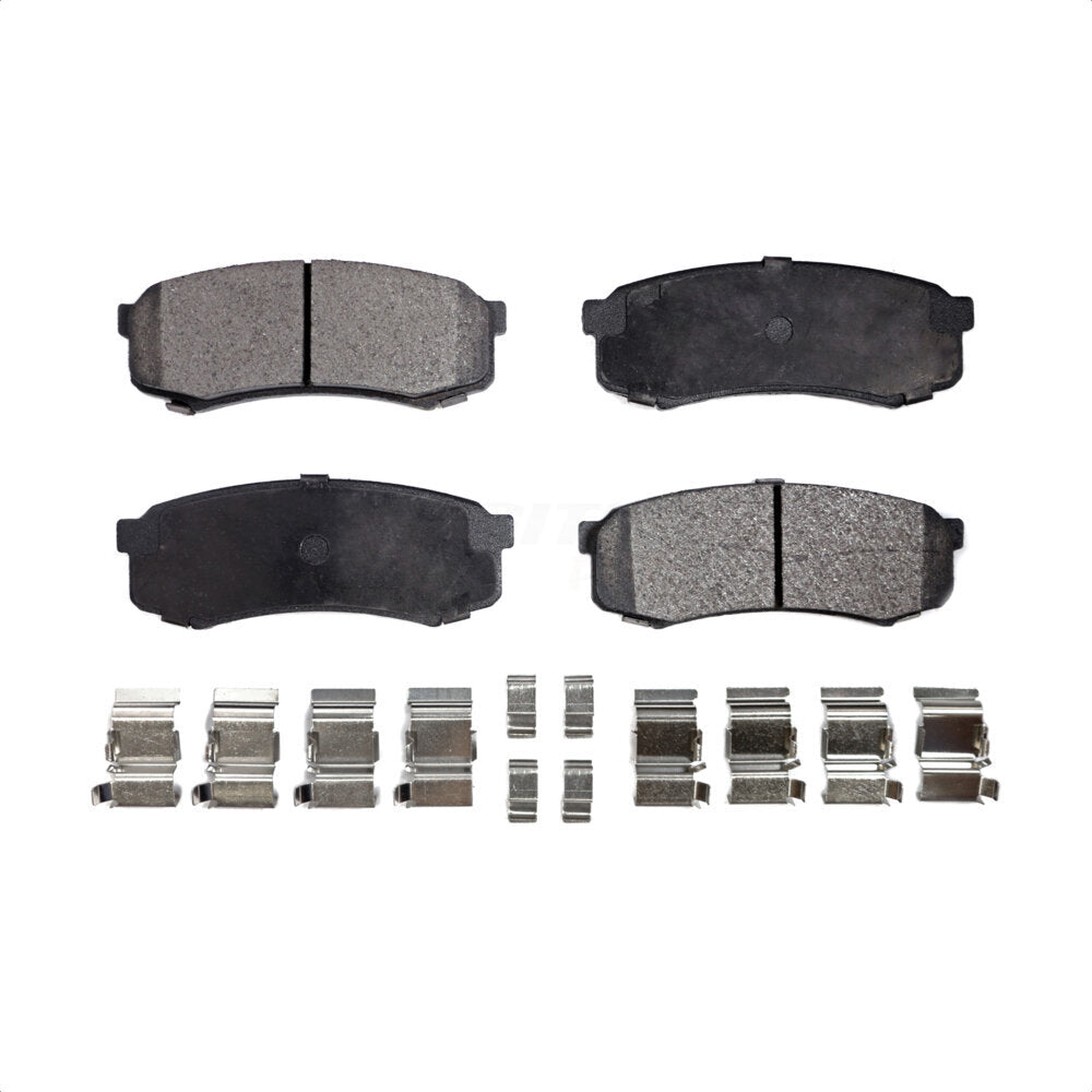 Rear Semi-Metallic Disc Brake Pads PPF-D606 For Toyota 4Runner Lexus Sequoia GX460 FJ Cruiser GX470 Land LX450 Mercedes-Benz C43 AMG by Positive Plus