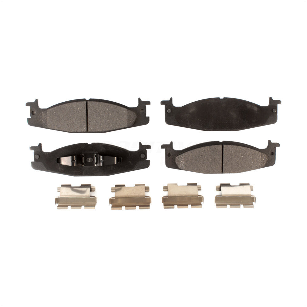 Front Semi-Metallic Disc Brake Pads PPF-D632 For Ford F-150 E-150 Econoline Bronco Club Wagon by Positive Plus