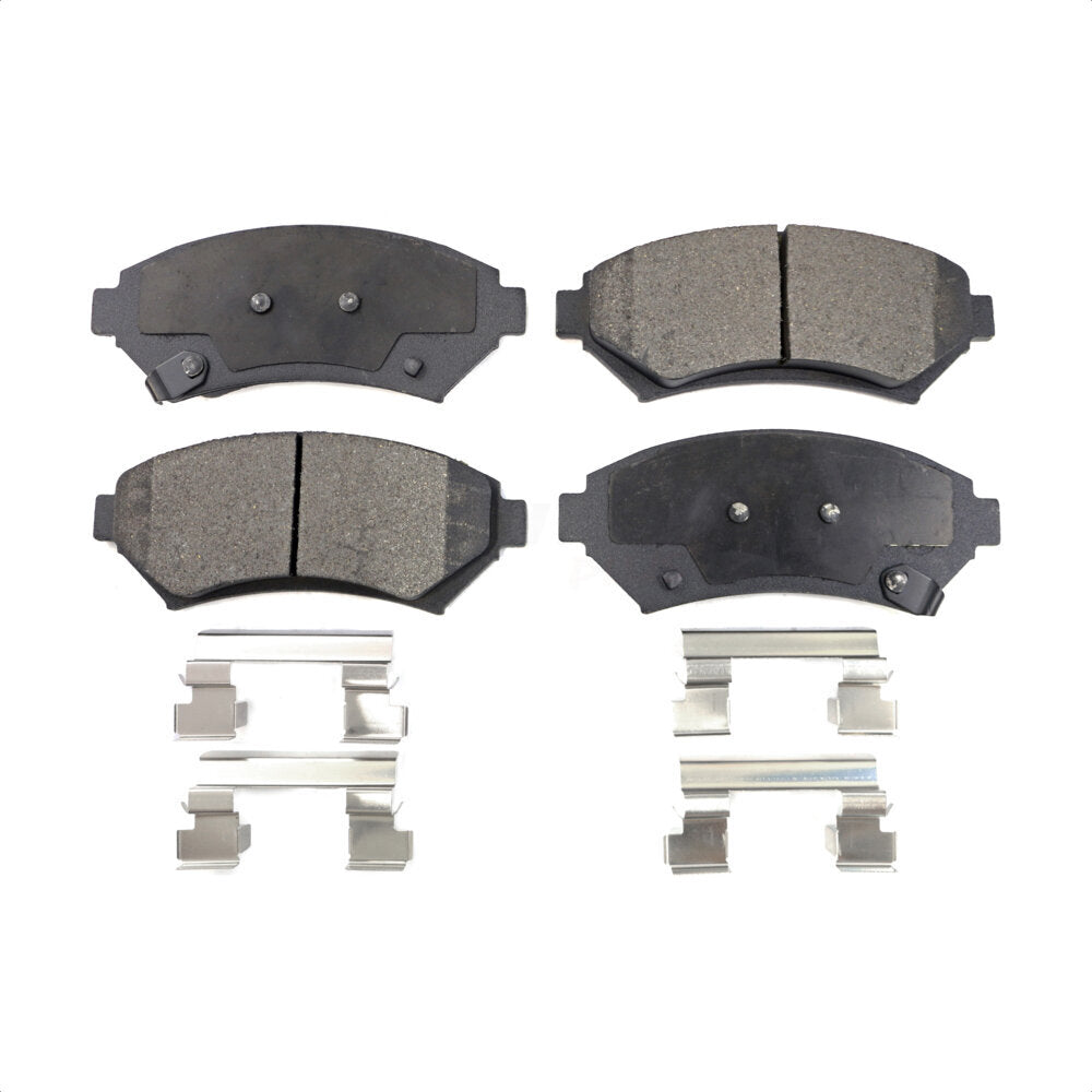 Front Semi-Metallic Disc Brake Pads PPF-D699 For Buick Chevrolet Impala LeSabre Century Pontiac Cadillac DeVille Grand Prix Venture Monte Carlo Park Avenue Oldsmobile Regal Montana Bonneville Intrigue by Positive Plus