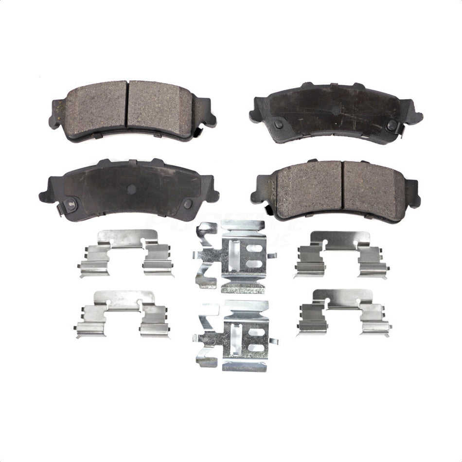 Rear Semi-Metallic Disc Brake Pads PPF-D792 For Chevrolet Silverado 1500 GMC Sierra Cadillac DeVille Tahoe DTS Classic Suburban Astro Yukon XL 3500 Safari 60 Special by Positive Plus