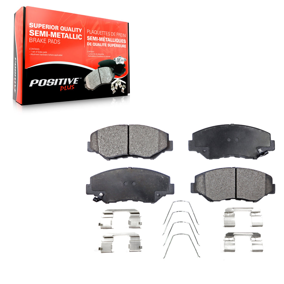 Front Semi-Metallic Disc Brake Pads PPF-D914 For Honda Civic CR-V Accord Pilot Fit Element Acura ILX