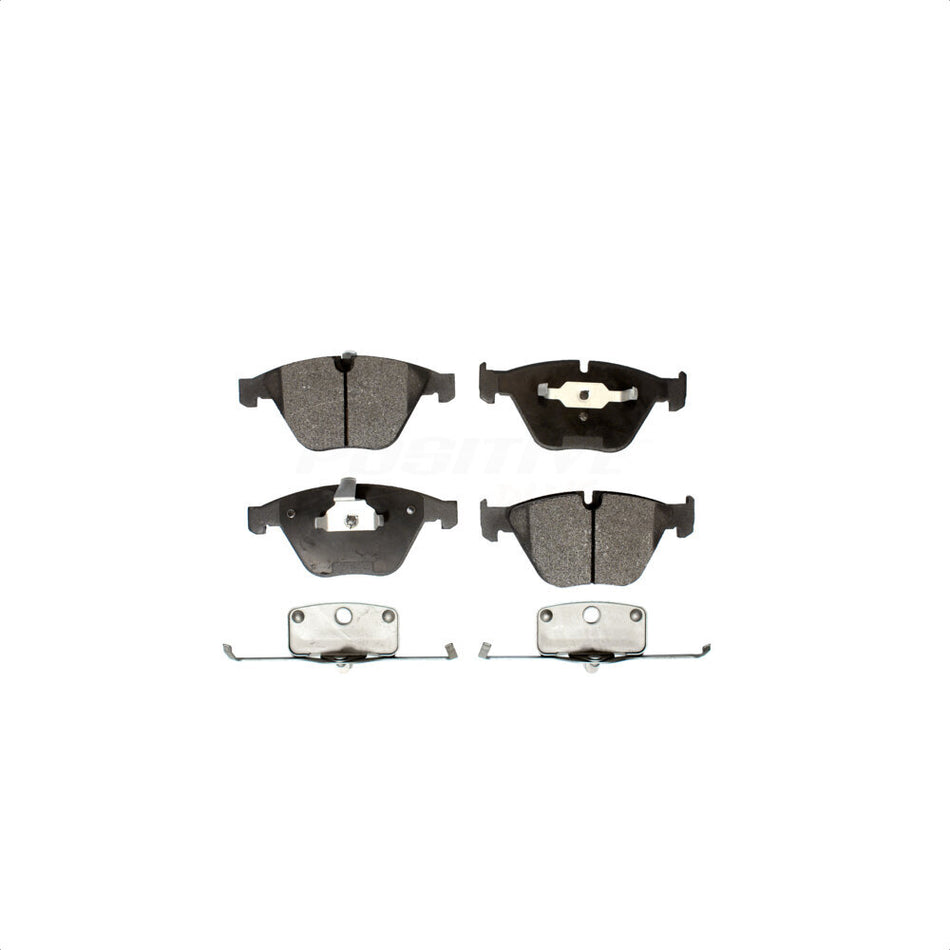 Front Semi-Metallic Disc Brake Pads PPF-D918A For BMW 328i xDrive 335i X1 530i 528i 525i 750Li M3 650i 535i 745Li 328xi 530xi 550i 750i 535xi 745i Z4 645Ci 528xi 545i 335d 525xi 335xi 335is 760Li 1 M by Positive Plus