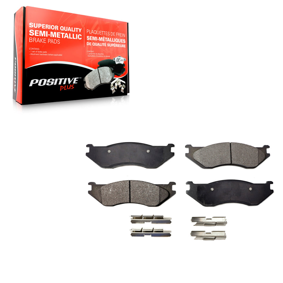 Front Semi-Metallic Disc Brake Pads PPF-D966 For Dodge Ram 1500 Durango Van