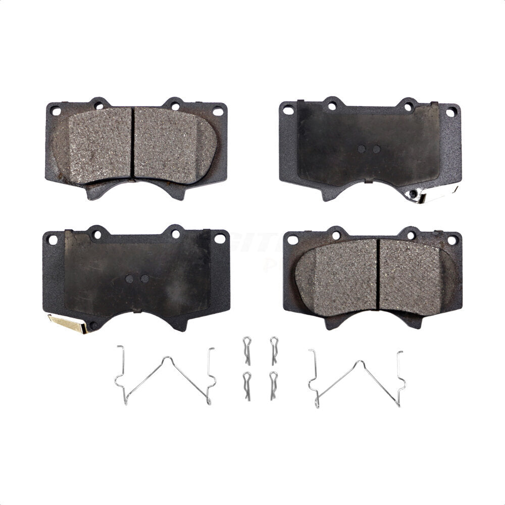 Front Semi-Metallic Disc Brake Pads PPF-D976 For Toyota Tacoma 4Runner Tundra Lexus Sequoia GX460 FJ Cruiser GX470 Mitsubishi Montero by Positive Plus