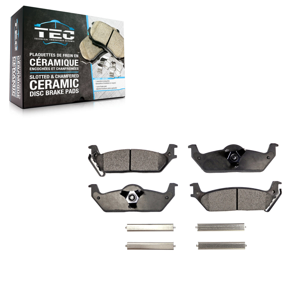 Rear Ceramic Disc Brake Pads TEC-1012 For Ford F-150 Lincoln Mark LT