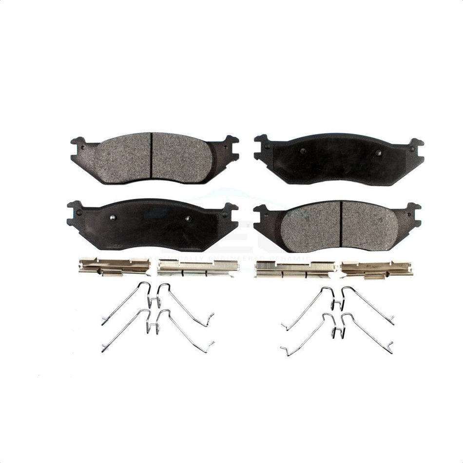 Front Ceramic Disc Brake Pads TEC-1045 For Ford E-150 Club Wagon Econoline by TEC