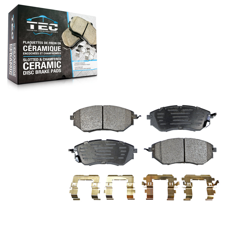 Front Ceramic Disc Brake Pads TEC-1078 For Subaru Outback Forester Legacy WRX Tribeca B9