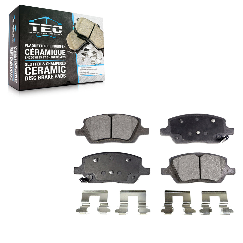 Rear Ceramic Disc Brake Pads TEC-1093 For Pontiac Montana Chevrolet Uplander Buick Terraza Saturn