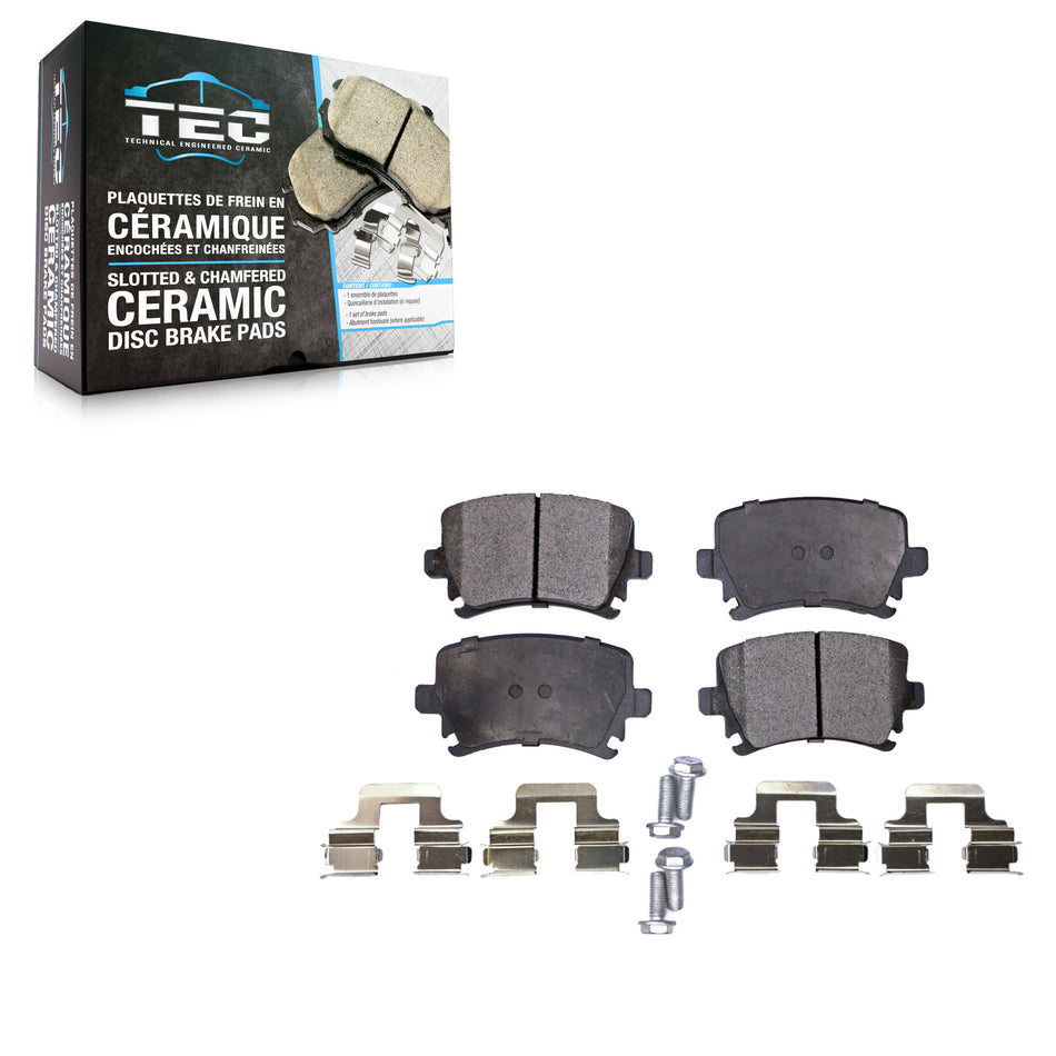 Rear Ceramic Disc Brake Pads TEC-1108 For Volkswagen Tiguan Jetta Audi GTI Rabbit A4 Quattro Passat