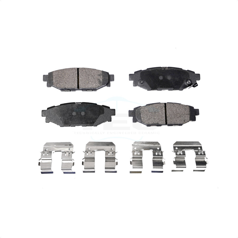 Rear Ceramic Disc Brake Pads TEC-1114 For Subaru Forester Outback Impreza Crosstrek Legacy XV WRX Scion FR-S BRZ by TEC