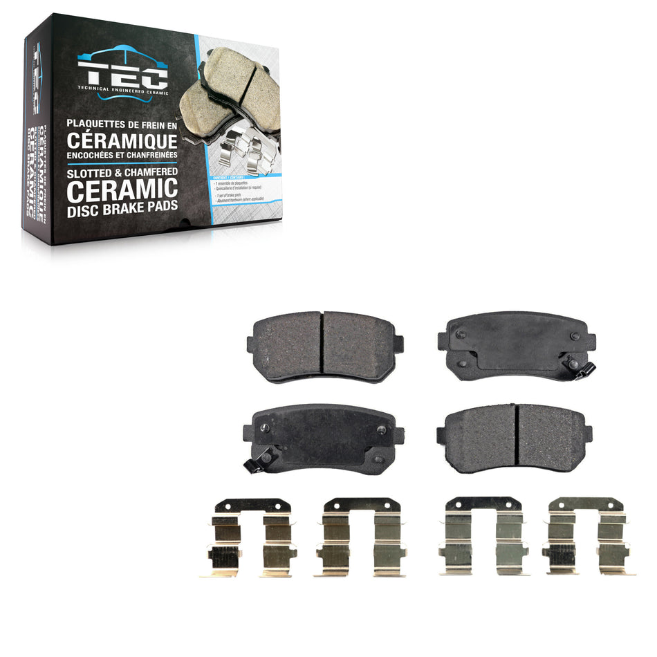 Rear Ceramic Disc Brake Pads TEC-1157 For Hyundai Tucson Elantra Kia Accent Sportage Forte Sonata