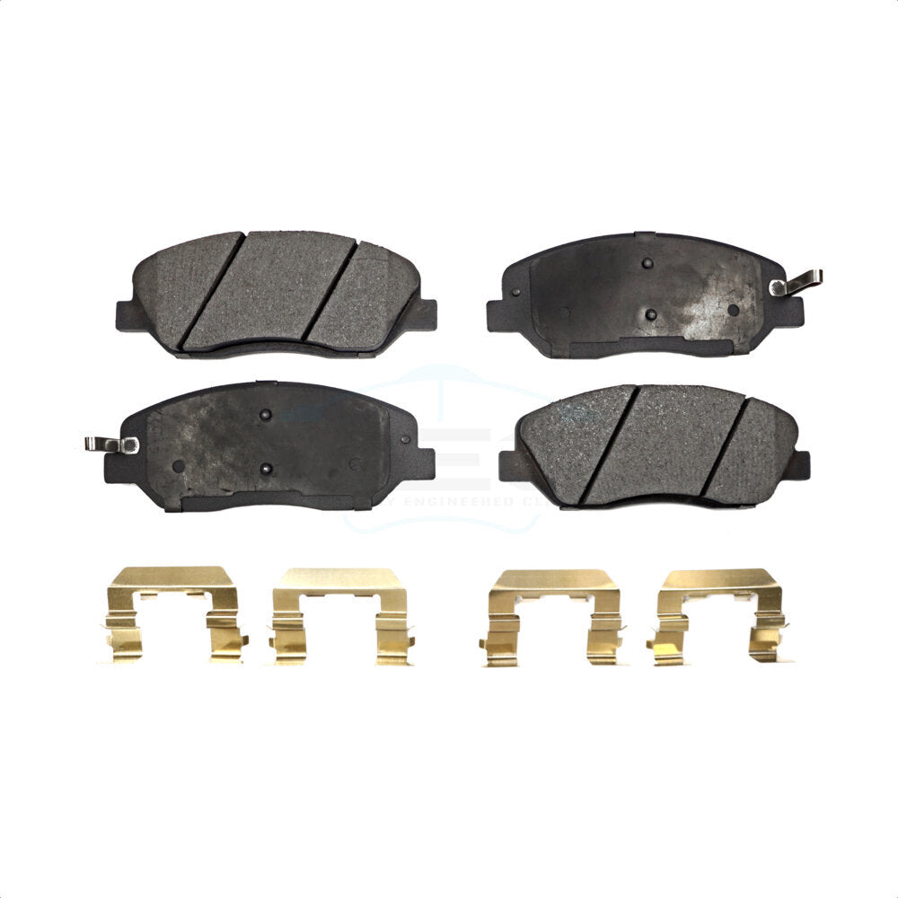 Front Ceramic Disc Brake Pads TEC-1202 For Hyundai Santa Fe Kia Sedona Genesis Entourage Borrego XL by TEC