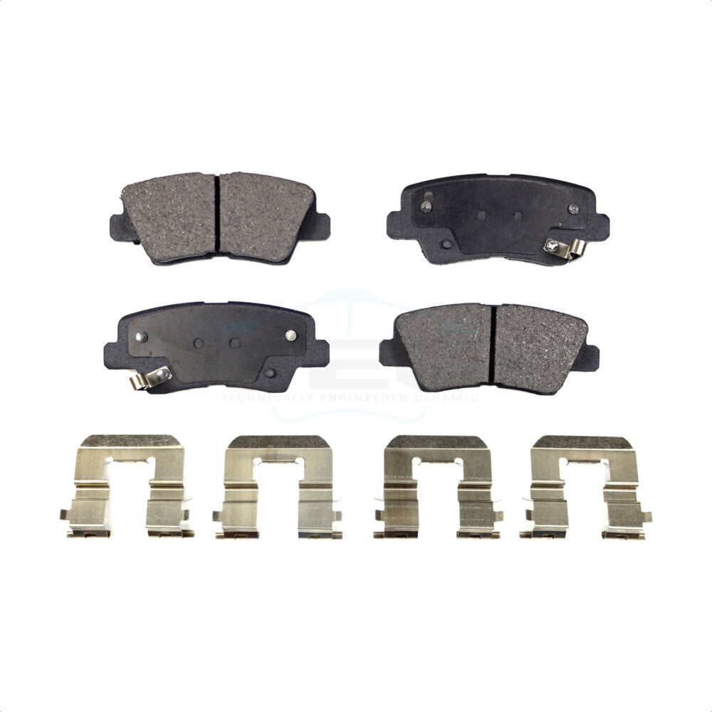 Rear Ceramic Disc Brake Pads TEC-1313 For Hyundai Sonata Kia Optima Soul Elantra Azera Accent Amanti by TEC