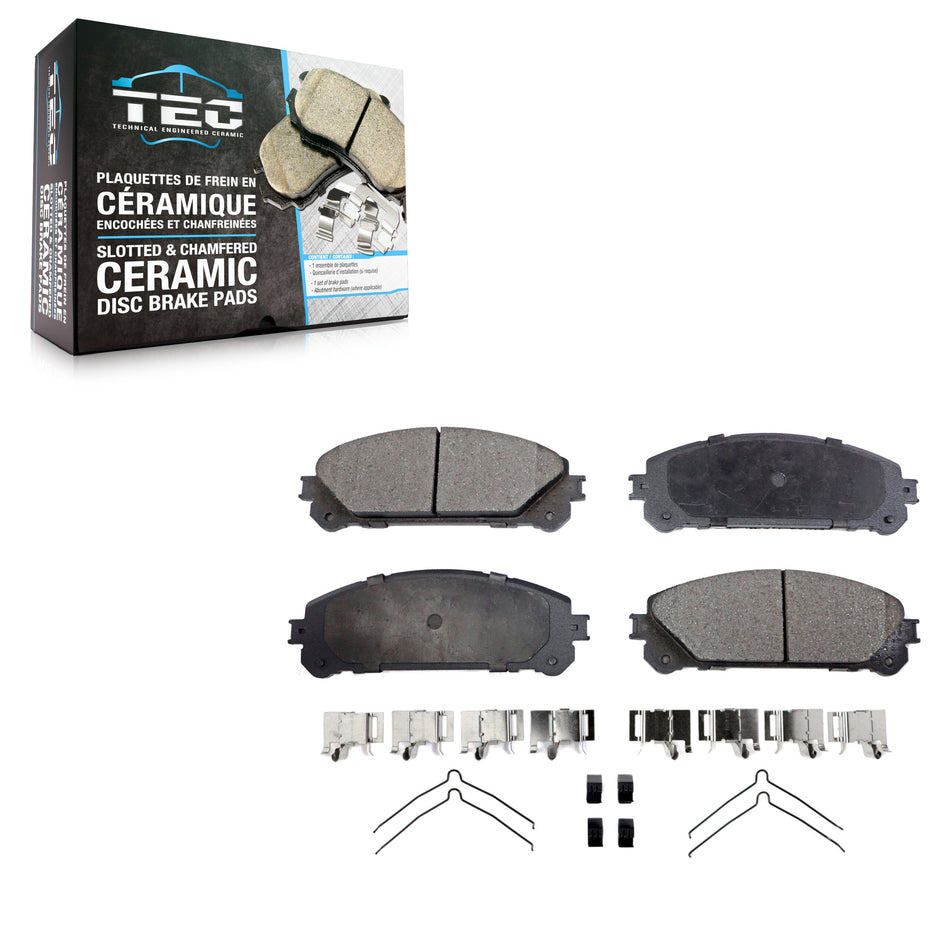 Front Ceramic Disc Brake Pads TEC-1324 For Toyota Lexus Highlander Sienna RX350 Camry NX300 NX200t