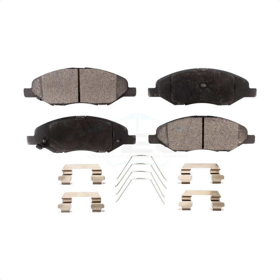 Front Ceramic Disc Brake Pads TEC-1345 For Nissan Versa by TEC