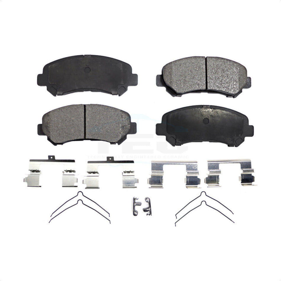 Front Ceramic Disc Brake Pads TEC-1374 For Nissan Rogue Maxima Sentra Select Juke Suzuki Kizashi by TEC