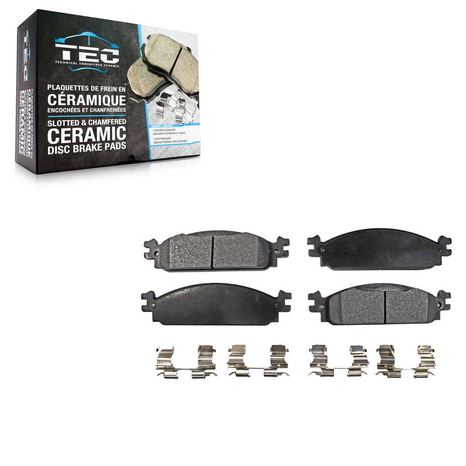 Front Ceramic Disc Brake Pads TEC-1376 For 2009-2010 Lincoln MKS