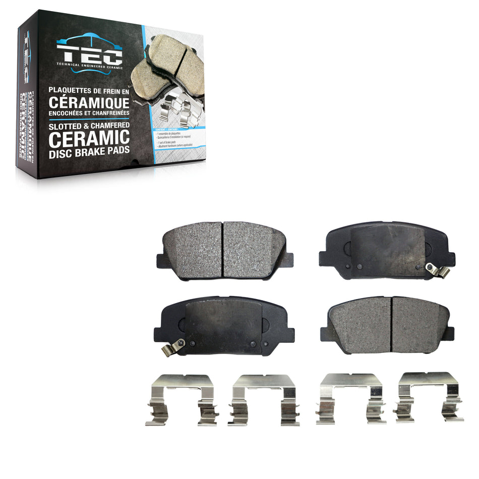 Front Ceramic Disc Brake Pads TEC-1413 For Kia Optima Hyundai Genesis Coupe Veloster