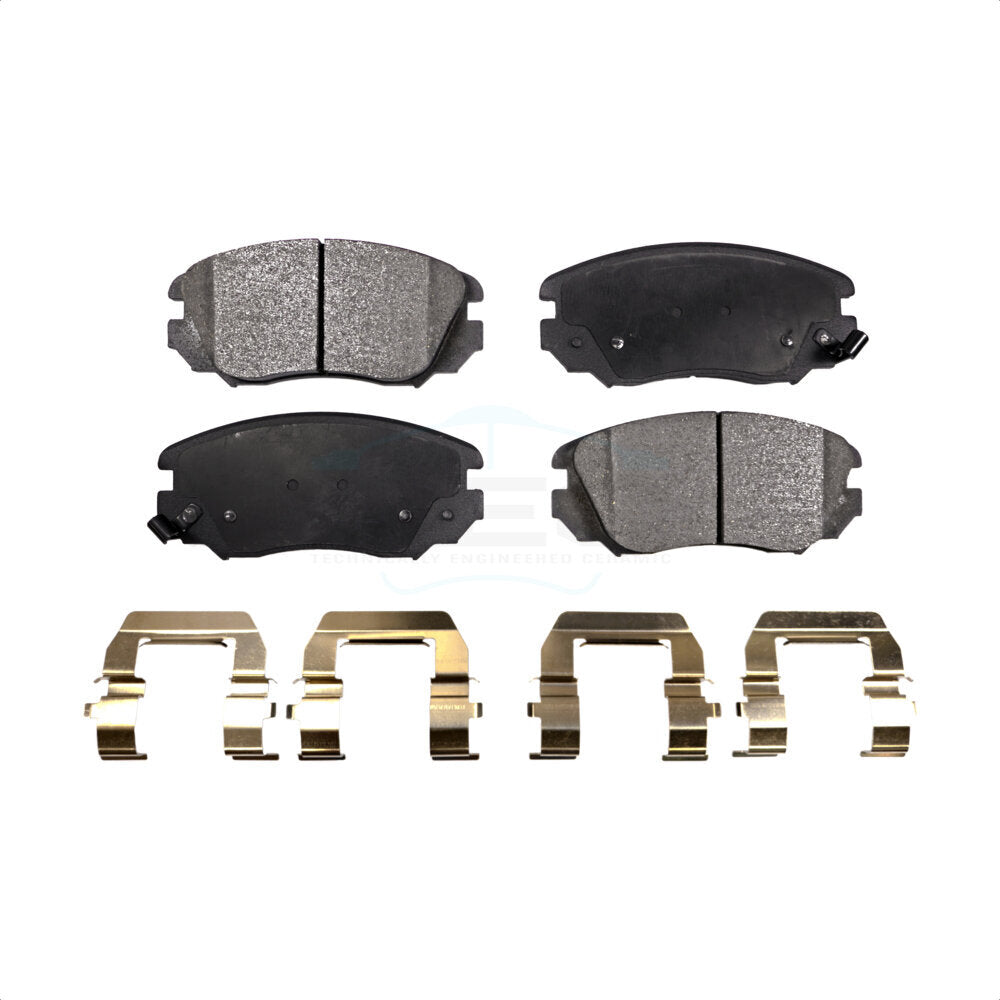 Front Ceramic Disc Brake Pads TEC-1421 For Chevrolet Equinox GMC Terrain Malibu Buick Impala LaCrosse Regal Limited Cascada Saab 9-5 Cadillac ELR Allure by TEC