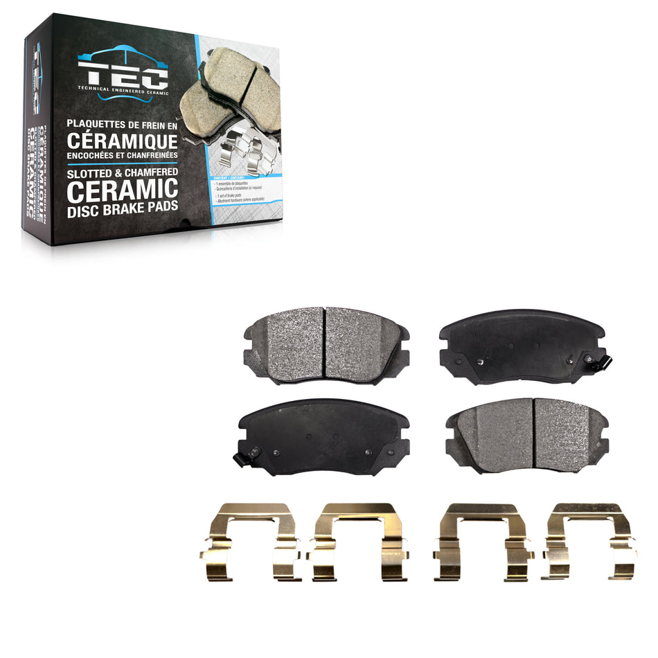 Front Ceramic Disc Brake Pads TEC-1421 For Chevrolet Equinox GMC Terrain Buick Malibu Impala Regal