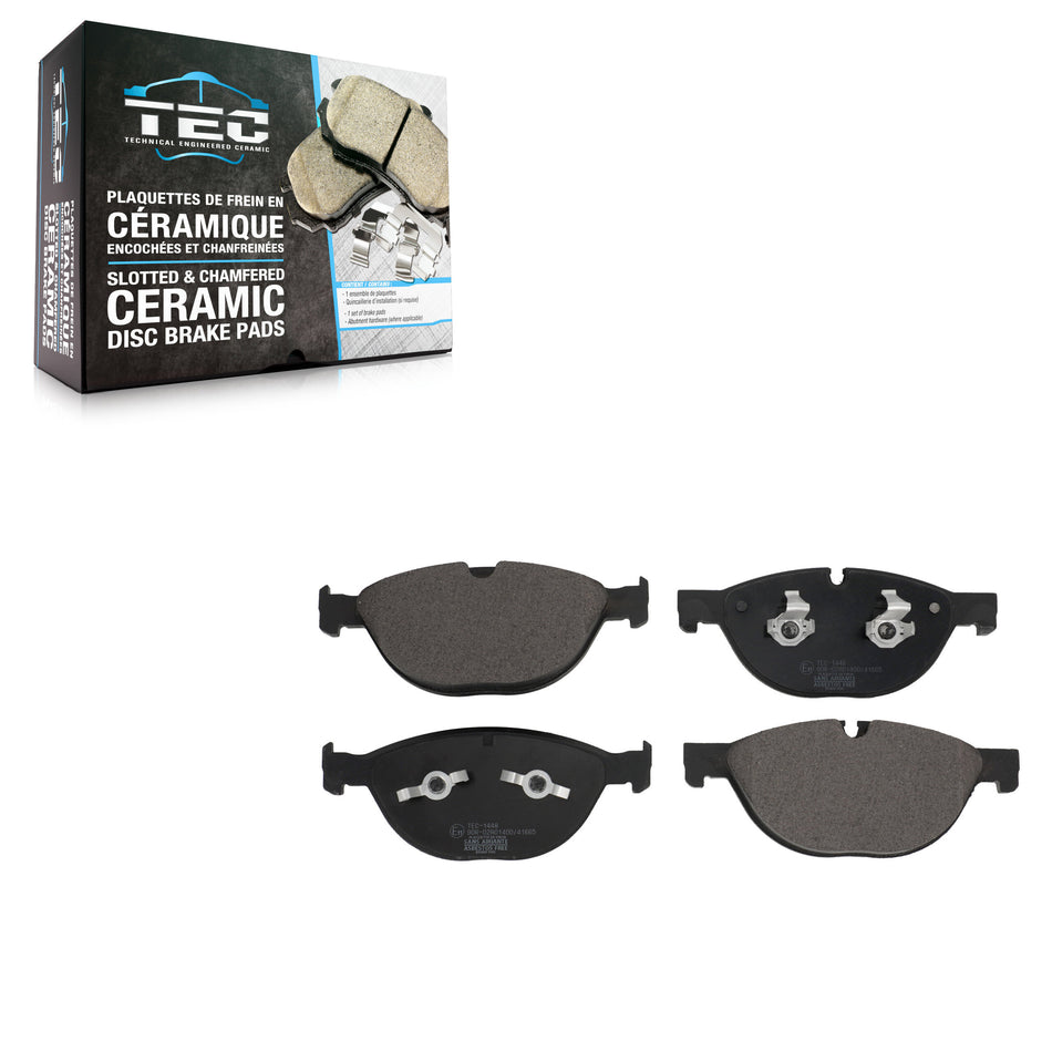 Front Ceramic Disc Brake Pads TEC-1448 For Jaguar XF XJ XKR XFR F-Type XKR-S XFR-S XJR XJR575