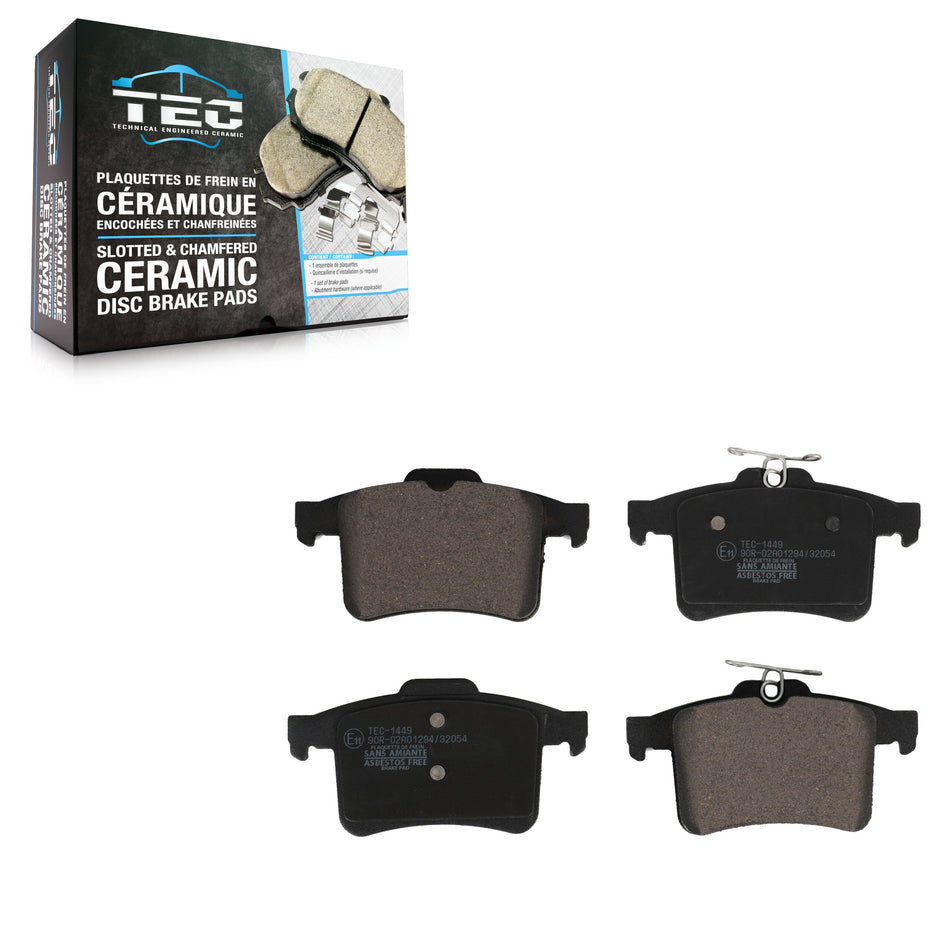 Rear Ceramic Disc Brake Pads TEC-1449 For Jaguar XF XJ XKR XFR XKR-S XFR-S XJR