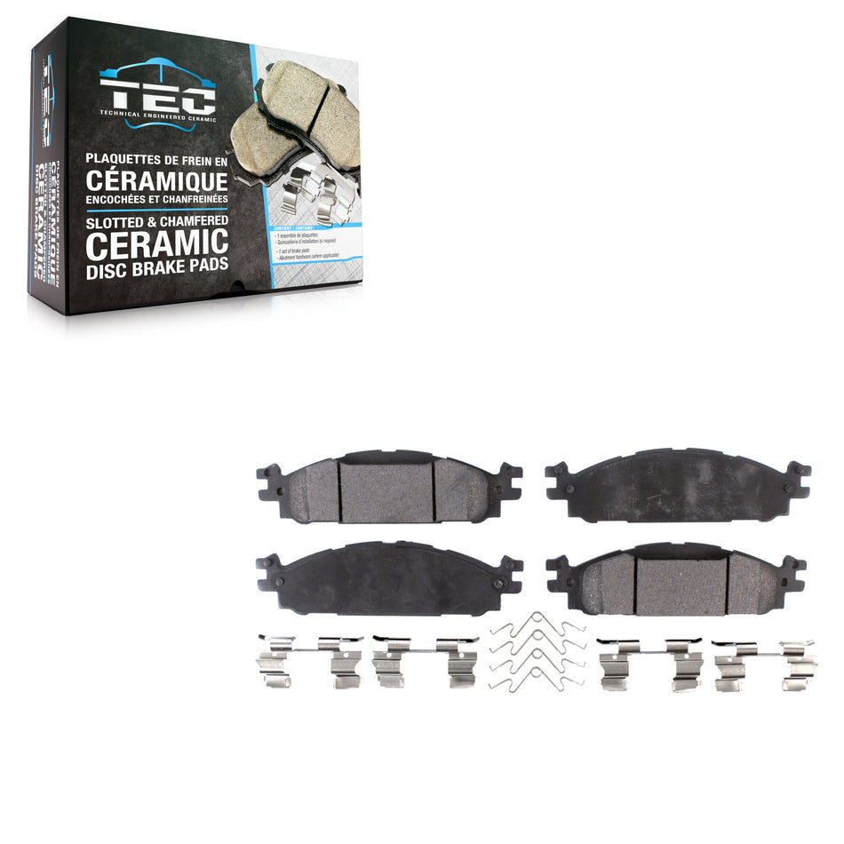 Front Ceramic Disc Brake Pads TEC-1508 For Ford Explorer Flex Taurus Lincoln MKT MKS