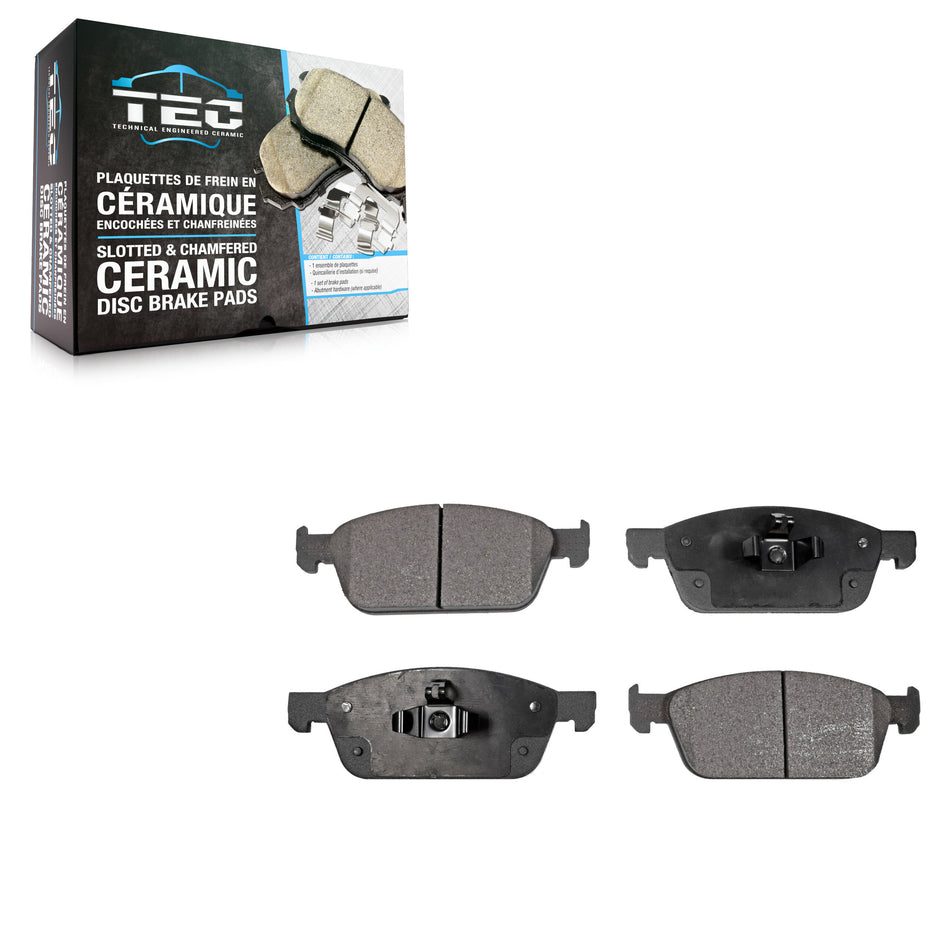 Front Ceramic Disc Brake Pads TEC-1645 For Ford Escape Transit Connect Lincoln MKC