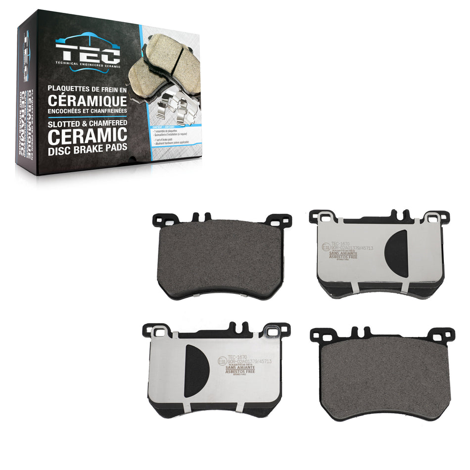 Front Ceramic Disc Brake Pads TEC-1670 For Mercedes-Benz SL550 SL450 SL400 Without Sport Package