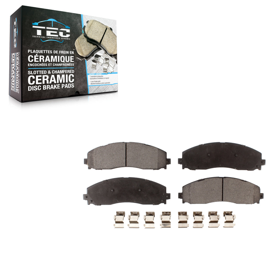 Rear Ceramic Disc Brake Pads TEC-1691 For Ford F-350 Super Duty F-250 F-450