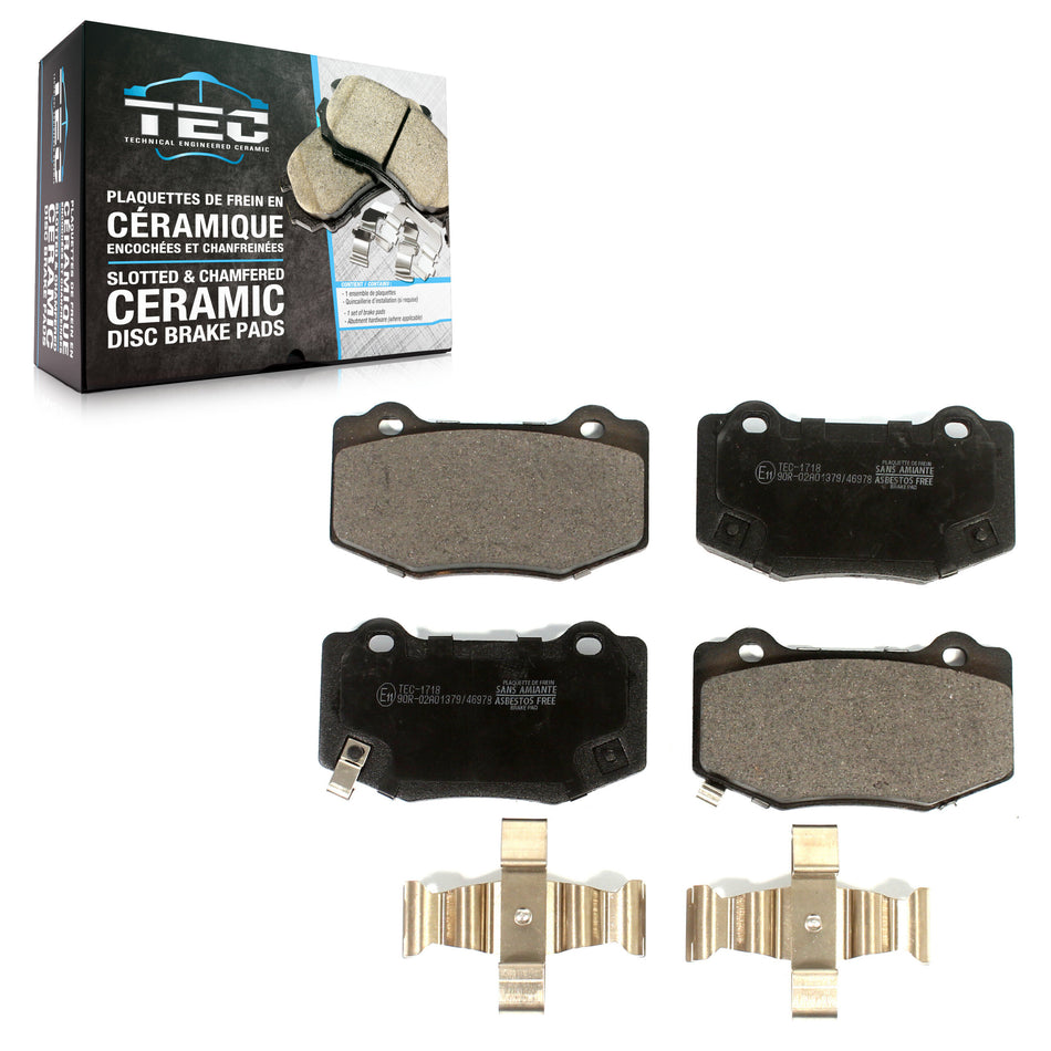 Rear Ceramic Disc Brake Pads TEC-1718 For Chevrolet Camaro Corvette Cadillac ATS