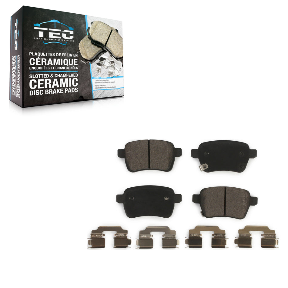 Rear Ceramic Disc Brake Pads TEC-1722 For 2014-2020 Fiat 500L
